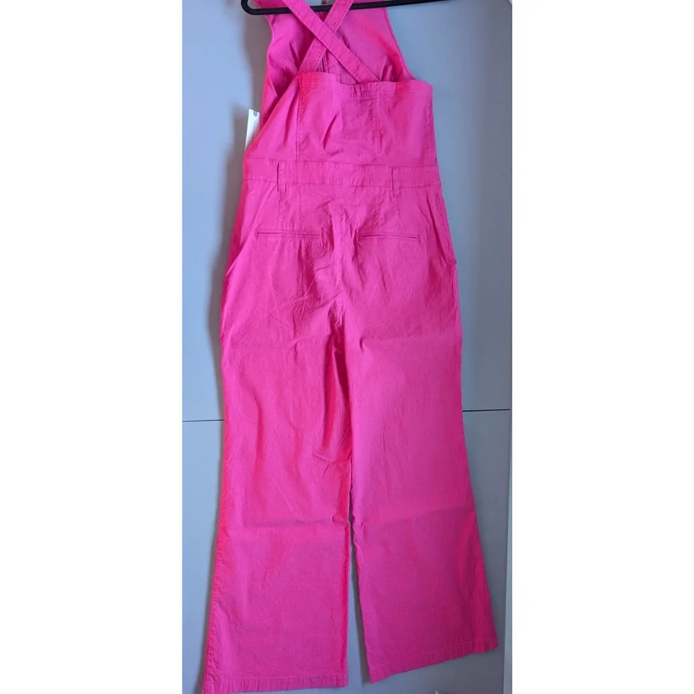NWD Anthropologie Maeve The Naomi Workwear Jumpsuit Size 14 Pink $MD451 - Picture 5 of 11